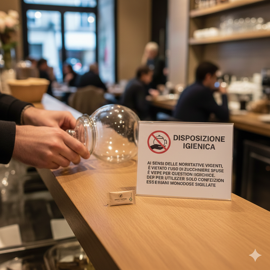 Zuccheriere nei bar: perché sono vietate e come le nostre bustine in carta ti salvano